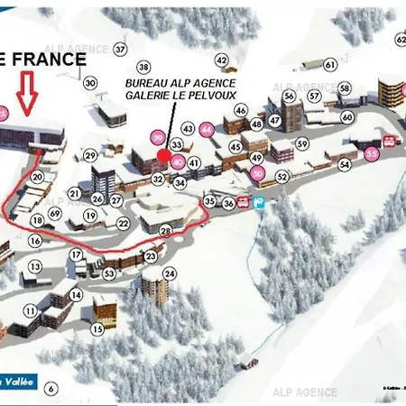 Résidence Le France - 3 Pers - Le France - Plagne Centre Mae-9534 Appartement La Plagne