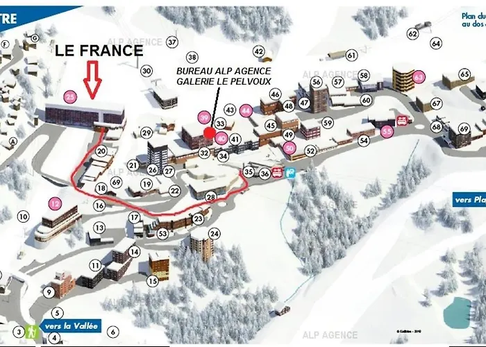 Résidence Le France - 3 Pers - Le France - Plagne Centre Mae-9534 Appartement La Plagne